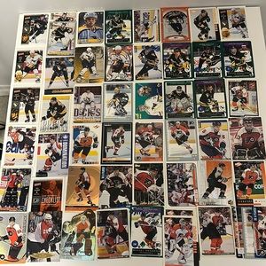 Lot of 54 Vintage Pittsburgh Penguins & Philadelphia Flyers Hockey NHL Cards